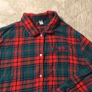 Old Navy plaid pajama set XXl